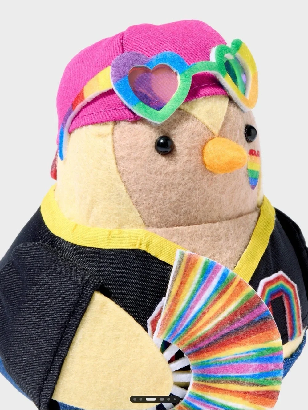 NWT Target Featherly Friends Pride Festival Fabric Bird